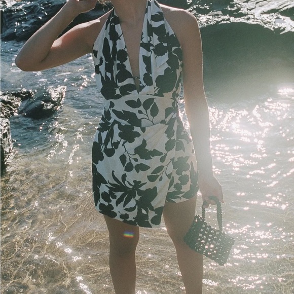 Black and White Floral Dress - Picture 2 of 6